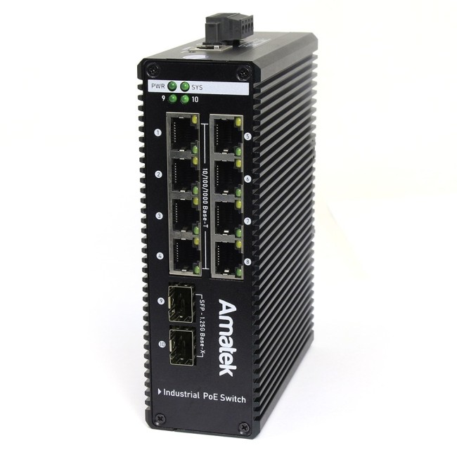 AN-SXGM10P8A - промышленный 10-портовый управляемый гигабитный L2+ коммутатор с PoE до 240Вт AN-SXGM10P8A - промышленный 10-портовый управляемый гигабитный L2+ коммутатор с PoE до 240Вт