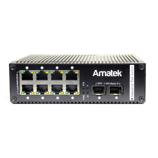 AN-SXGM10P8A - промышленный 10-портовый управляемый гигабитный L2+ коммутатор с PoE до 240Вт AN-SXGM10P8A - промышленный 10-портовый управляемый гигабитный L2+ коммутатор с PoE до 240Вт