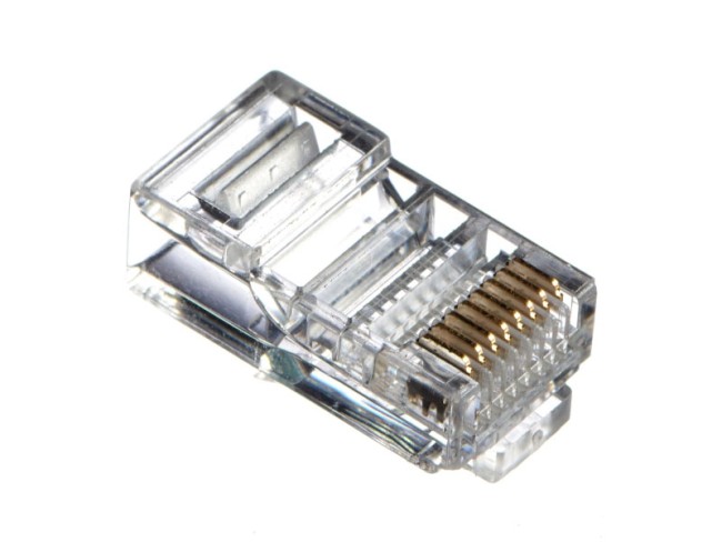 Коннектор RJ45 (8p8c) cat.5е, для одножильного и многожильного кабеля (нож с 3-мя зубцами), 100шт., NETKO Expert CKC Коннектор RJ45 (8p8c) cat.5е, для одножильного и многожильного кабеля (нож с 3-мя зубцами), 100шт., NETKO Expert CKC