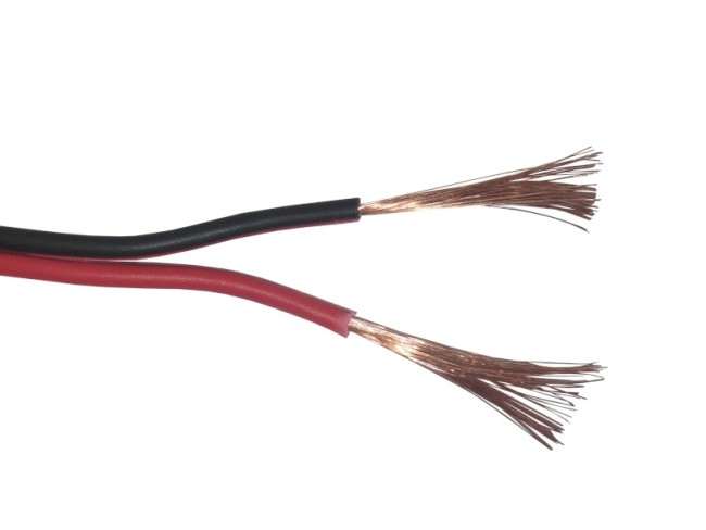 Кабель акустический 2*1.0мм2 (56*0.15мм) CCA, 100м, пластиковая катушка, черный/красный NETKO Optima Кабель акустический 2*1.0мм2 (56*0.15мм) CCA, 100м, пластиковая катушка, черный/красный NETKO Optima