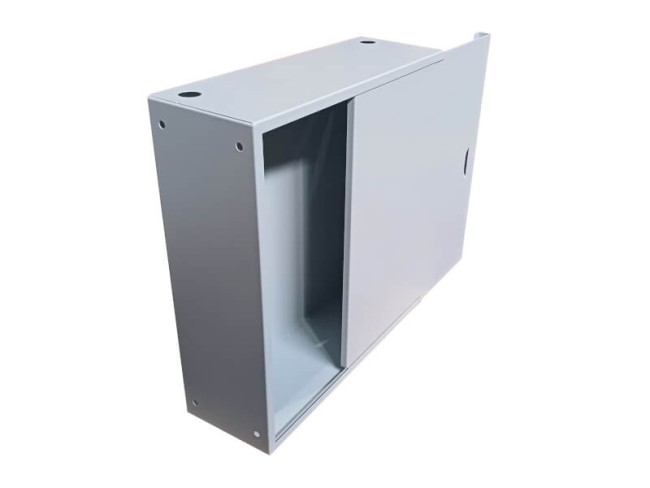 Антивандальный Шкаф 3U пенального типа, (530x180x550мм) 19 направляющие, передняя дверь металл, замок, серый Netko Антивандальный Шкаф 3U пенального типа, (530x180x550мм) 19 направляющие, передняя дверь металл, замок, серый Netko