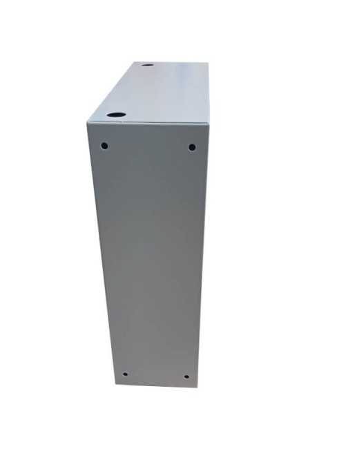 Антивандальный Шкаф 3U пенального типа, (530x180x550мм) 19 направляющие, передняя дверь металл, замок, серый Netko Антивандальный Шкаф 3U пенального типа, (530x180x550мм) 19 направляющие, передняя дверь металл, замок, серый Netko