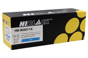 Тонер-картридж Hi-Black (HB-W2011X) для HP Color LaserJet Enterprise M776dn/M776z/M776zs/M, C, 29K