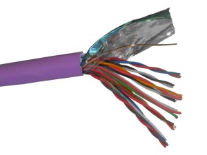 Кабель LC FTP10 cat.5, , 0,45мм, нг(А)-HF LSZH - малодымный, не содержащий галогенов, фиолетовый 200м