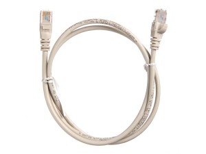 !Патч-корд UTP4 cat.5e, ВС серый литой ЗАКАЗ