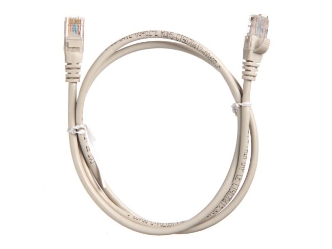 !Патч-корд UTP4 cat.5e, ВС серый литой ЗАКАЗ