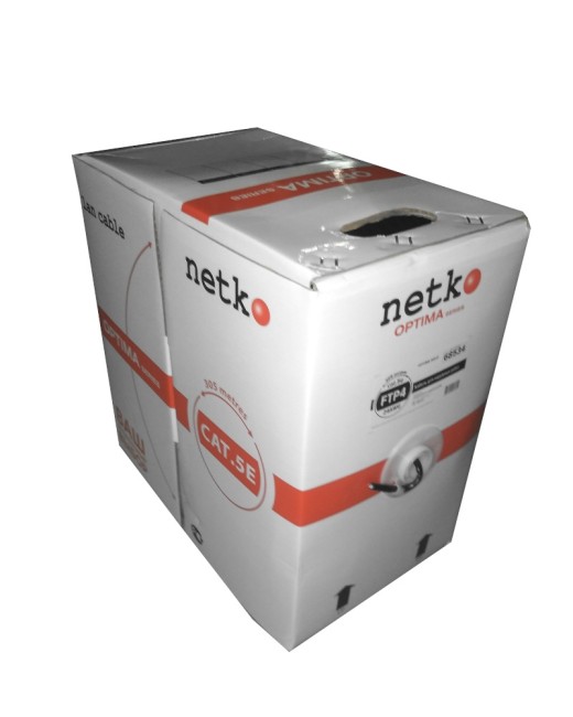 Кабель FTP4 cat.5е, одножильный, экранированный, CCA, для наружных работ NETKO Optima Gold 30м Кабель FTP4 cat.5е, одножильный, экранированный, CCA, для наружных работ NETKO Optima Gold 30м