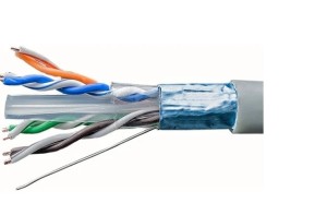 Кабель FTP 6 Eletec 4x2xAWG23 LSZH (оболочка серого цвета), медь 305 м
