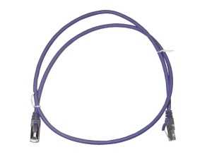 Патч-корд FTP4 cat.6a, литой коннектор, фиолетовый, LSZH, Netko CKC