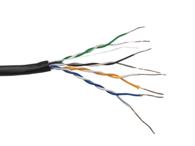 Кабель UTP4 cat.5е, одножильный, Cu, наружный, Проходит Fluke тест, черный, NETKO Optima Gold 100м Кабель UTP4 cat.5е, одножильный, Cu, наружный, Проходит Fluke тест, черный, NETKO Optima Gold 100м