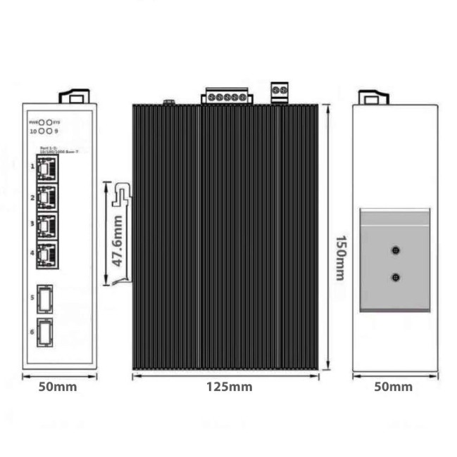 AN-SXGM6P4A - промышленный 6-портовый управляемый гигабитный L2+ коммутатор с PoE+ до 120Вт AN-SXGM6P4A - промышленный 6-портовый управляемый гигабитный L2+ коммутатор с PoE+ до 120Вт