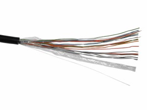 Кабель LC UTP10 cat.5, , 0,45мм, наружный, черный 2м