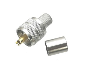 ВЧ-разъём UHF(male) PL259 обжимной под кабель 8D-FB комплект 10 шт