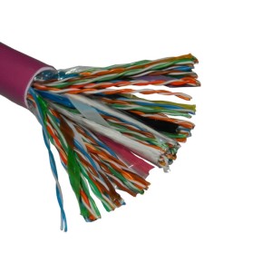 Кабель NETKO UTP50 cat.5e, , 0,5мм, нг(А)-HF FR-LSZH - малодымный, не содержащий галогенов, фиолетовый 30м