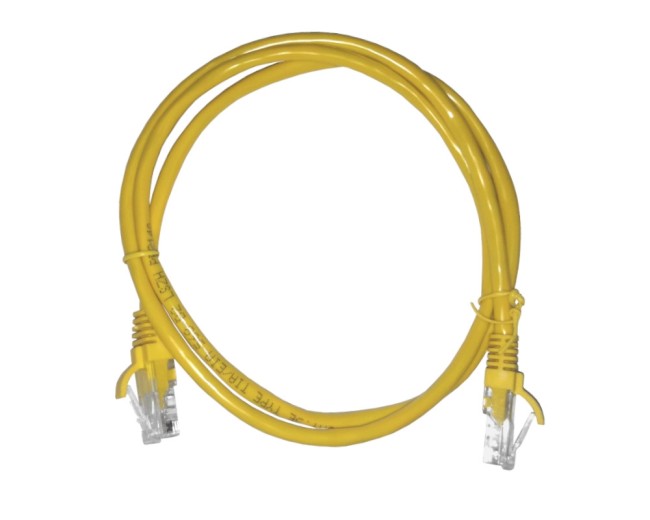 Патч-корд UTP4 cat 5e, ВС, LSZH, желтый, литой коннектор NETKO Optima 10 шт Патч-корд UTP4 cat 5e, ВС, LSZH, желтый, литой коннектор NETKO Optima 10 шт