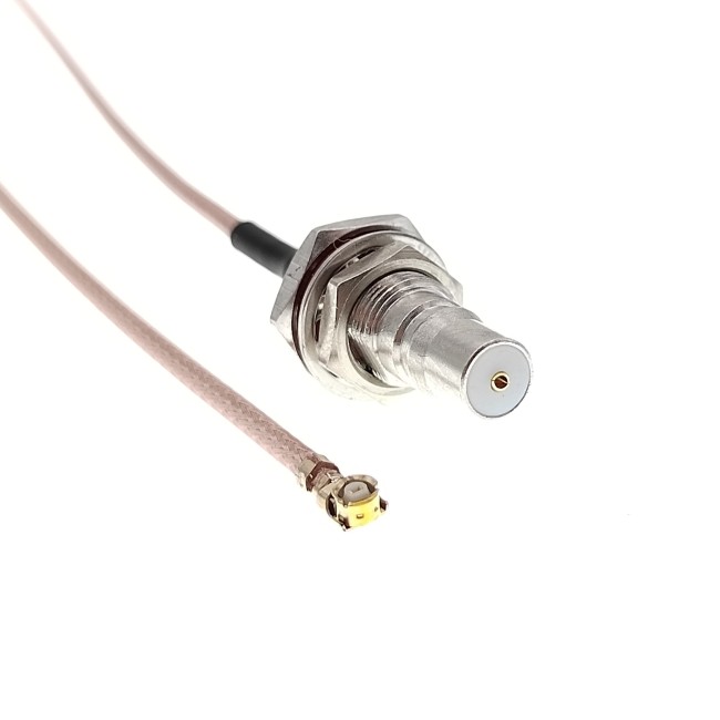 Адаптер для модема (пигтейл) U.fl(IPEX)-QMA(female) кабель RG178 15см. комплект 5 шт