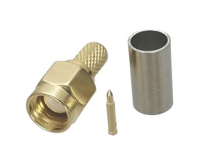 ВЧ-разъём SMA(male) обжимной под кабель RG-58 комплект 20 шт