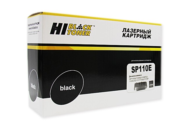Картридж Hi-Black (HB-SP110E) для Ricoh Aficio SP 110Q/110SQ/SP111/111SU/111SF, 2K Картридж Hi-Black (HB-SP110E) для Ricoh Aficio SP 110Q/110SQ/SP111/111SU/111SF, 2K