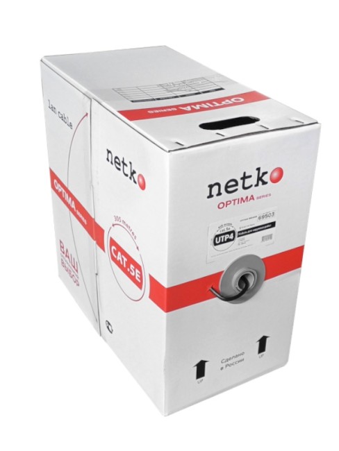 Кабель UTP4 cat.5е, одножильный, Cu, наружный, Проходит Fluke тест, черный, NETKO Optima Bronze 2м Кабель UTP4 cat.5е, одножильный, Cu, наружный, Проходит Fluke тест, черный, NETKO Optima Bronze 2м
