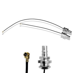 Комплект адаптеров для Alientech DUO U.fl(IPEX)-QMA(female) кабель RF1.13 10 и 16 см.