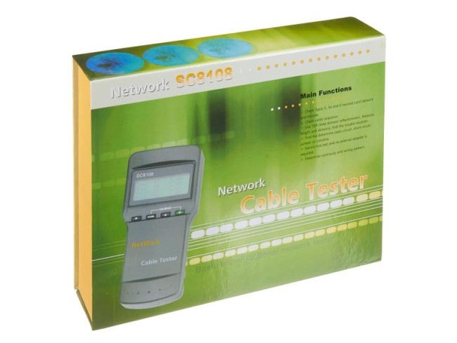 Кабельный тестер UTP/FTP RJ45, BNC, RJ11/12, Netko