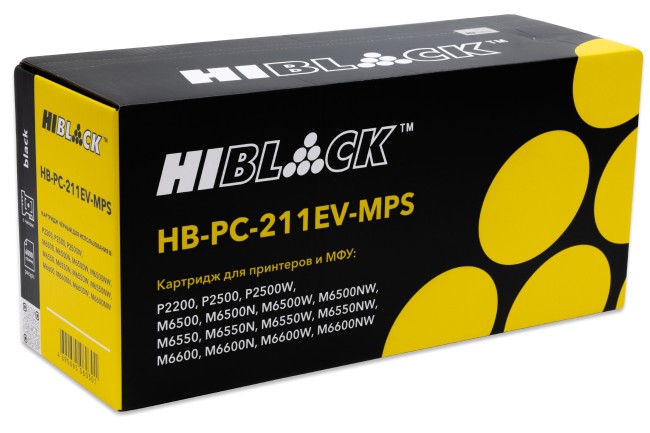 Картридж Hi-Black (HB-PC-211EV-MPS) для Pantum P2200/P2207/P2507/P2500W/M6500/6550/6607, 6K