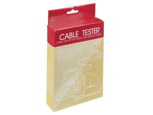 Кабельный тестер RJ45, RJ11, RJ12, BNC (NS 468Bv2) NETKO Optima