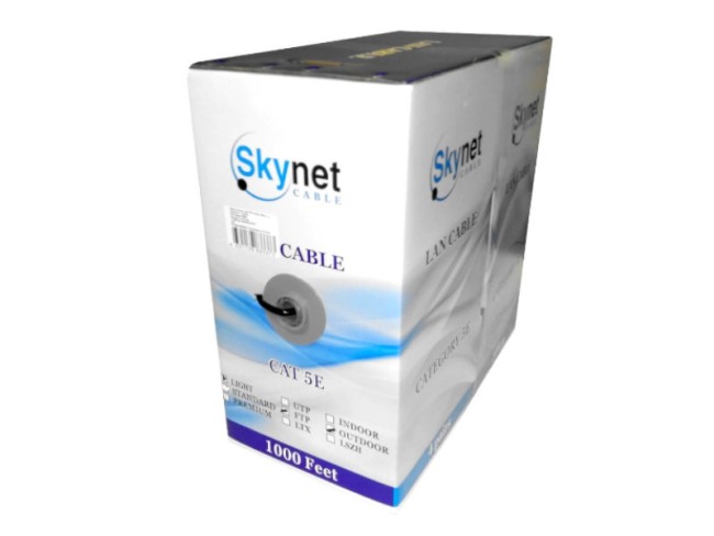 Кабель Skynet Light FTP4 cat.5е, одножильный, Cu, Проходит Fluke тест, для наружных работ, черный 20м Кабель Skynet Light FTP4 cat.5е, одножильный, Cu, Проходит Fluke тест, для наружных работ, черный 20м