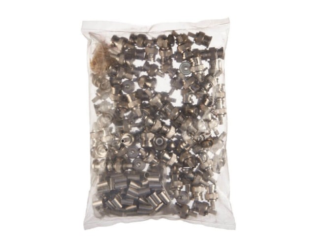 Коннектор BNC для 3C-2V, цинк/медь, для обжимного инструмента NETKO Optima 50 шт Коннектор BNC для 3C-2V, цинк/медь, для обжимного инструмента NETKO Optima 50 шт