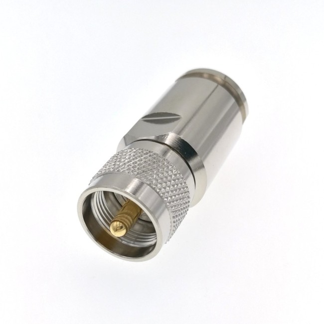 ВЧ-разъём UHF(male) PL259 прижимной под кабель 10D-FB комплект 10 шт