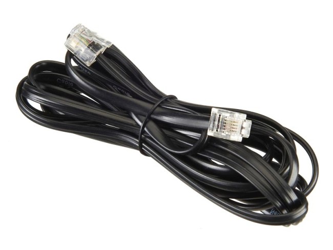 Удлинитель телефонный (6р4с) 3 метра / черный NETKO Optima 20шт Удлинитель телефонный (6р4с) 3 метра / черный NETKO Optima 20шт