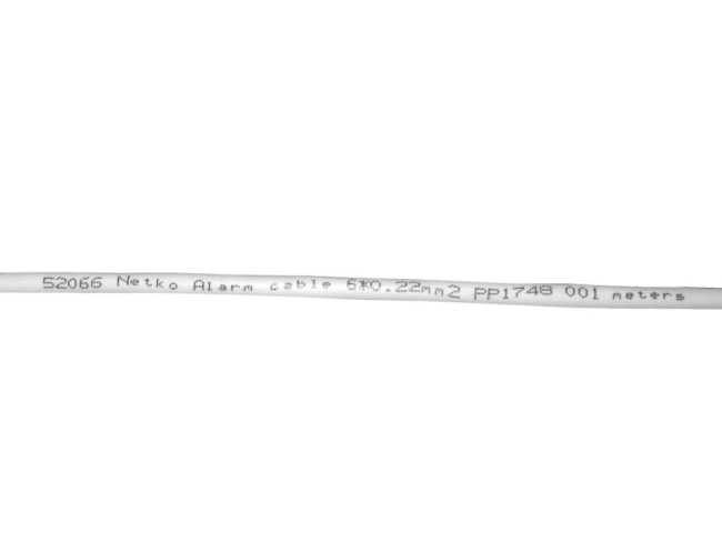 Кабель сигнальный, экранированный 6*0.22мм2 (7*0.2мм) 10м, алюминий, пластиковая катушка, белый NETKO Optima Кабель сигнальный, экранированный 6*0.22мм2 (7*0.2мм) 10м, алюминий, пластиковая катушка, белый NETKO Optima