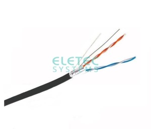 Кабель FTP 5E Eletec 2x2xAWG24, наружный,, медь, Россия 10 м