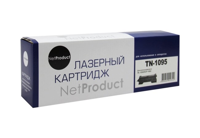 Тонер-картридж NetProduct (N-TN-1095) для Brother HL-1202/DCP1602, 1,5K Тонер-картридж NetProduct (N-TN-1095) для Brother HL-1202/DCP1602, 1,5K