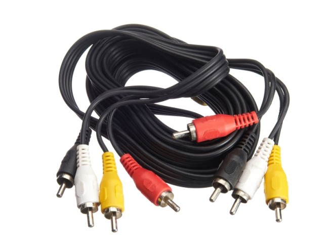 Шнур аудио-видео: 4RCA-4RCA ( длина 3 м, литой) блистер, Netko 10шт Шнур аудио-видео: 4RCA-4RCA ( длина 3 м, литой) блистер, Netko 10шт