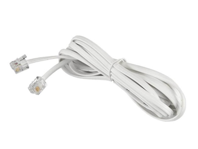 Удлинитель телефонный (6р4с) 3 метра / белый NETKO Optima Удлинитель телефонный (6р4с) 3 метра / белый NETKO Optima