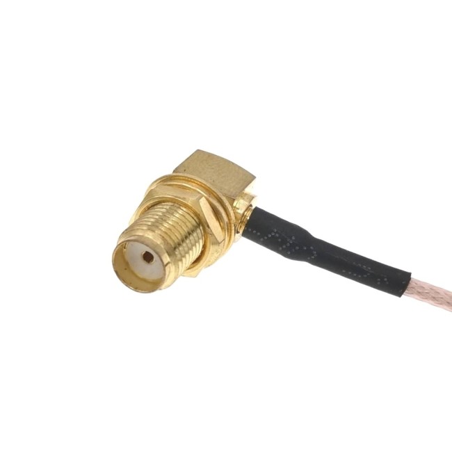 Адаптер для модема (пигтейл) U.fl(IPEX)-SMA(female)угловой кабель RG178 20см. комплект 10 шт