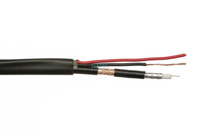 Кабель комбинированный 3C-2V+2x0.5 мм2 75 Ом, Outdoor, 10 м