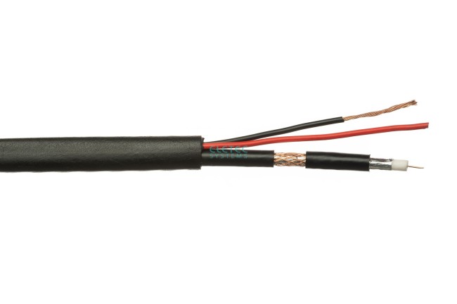 Кабель комбинированный RG59 CU+2x0.75 мм2 75 Ом outdoor, 40 м