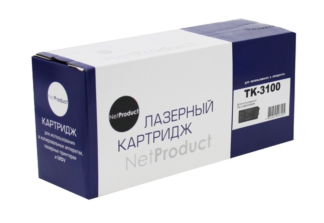 Тонер-картридж NetProduct (N-TK-3100) для Kyocera FS-2100D/DN/ECOSYS M3040dn, 12,5K Тонер-картридж NetProduct (N-TK-3100) для Kyocera FS-2100D/DN/ECOSYS M3040dn, 12,5K