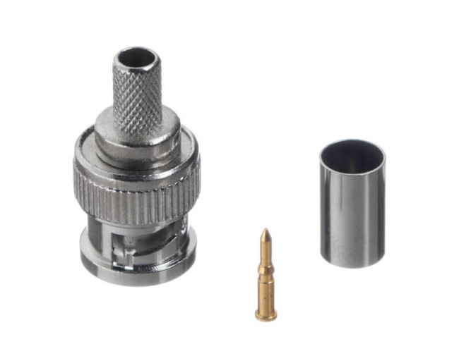 Коннектор BNC для RG-59, цинк/медь, для обжимного инструмента NETKO Optima 20 шт