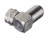 Переходник гнездо F - штекер F, угловой (цинк) (F123-53), NETKO Optima 10 шт