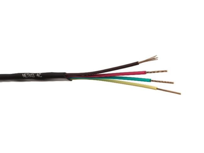 Кабель Телефонный 4с, CCS, 30м, плоский, черный NETKO Optima Кабель Телефонный 4с, CCS, 30м, плоский, черный NETKO Optima