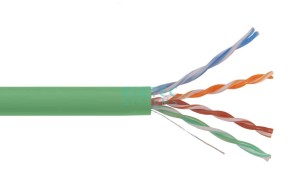 Кабель UTP 5E Eletec 4x2xAWG24, зеленый,, медь, Россия 40 м