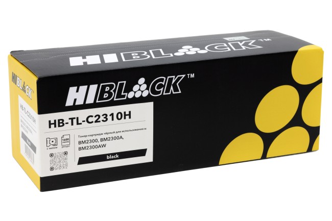 Картридж Hi-Black (HB-TL-C2310H) для Pantum BM2300/BM2300A/BM2300AW, 1,6K Картридж Hi-Black (HB-TL-C2310H) для Pantum BM2300/BM2300A/BM2300AW, 1,6K