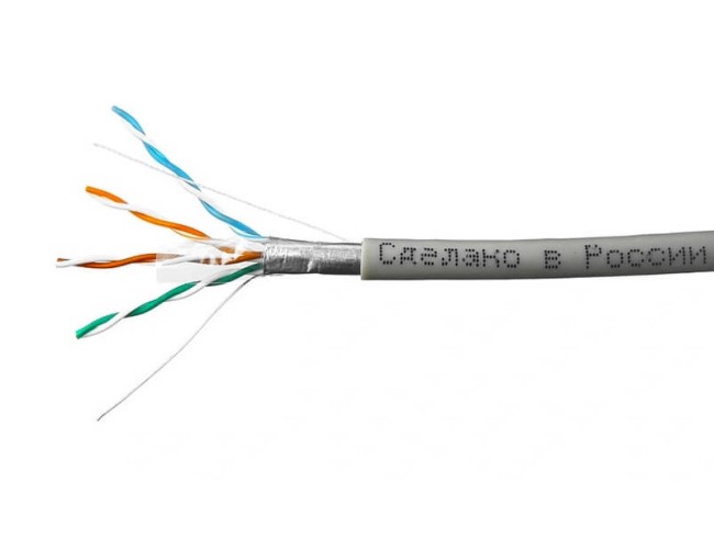 Кабель Skynet Premium FTP4 cat.5е, одножильный, Cu, Проходит Fluke тест, серый 50м Кабель Skynet Premium FTP4 cat.5е, одножильный, Cu, Проходит Fluke тест, серый 50м