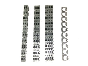 Кольцо маркировочное 8, серый Netko 100шт