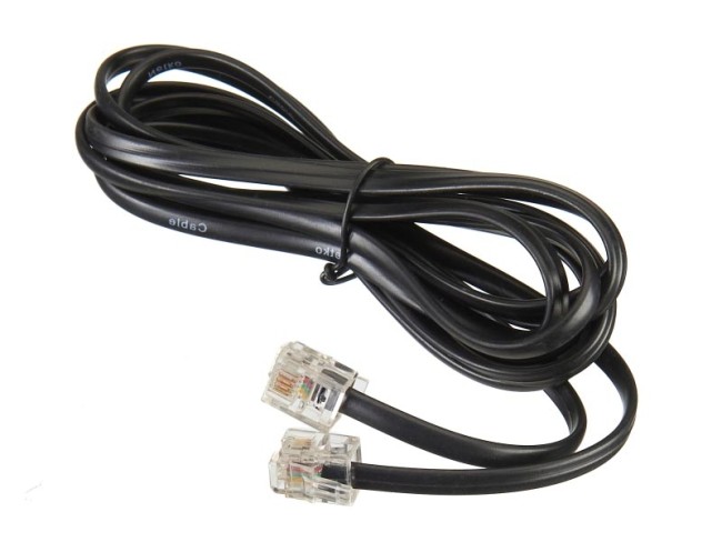 Удлинитель телефонный (6р4с) 2 метра / черный NETKO Optima 10шт Удлинитель телефонный (6р4с) 2 метра / черный NETKO Optima 10шт