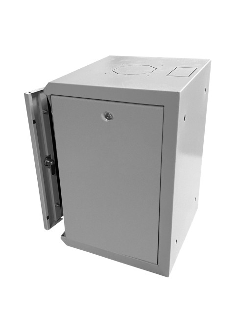 Шкаф настенный 10 9U серия COMPACT (320х315х465), передняя дверь стекло, серый, Netko Шкаф настенный 10 9U серия COMPACT (320х315х465), передняя дверь стекло, серый, Netko