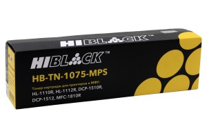 Тонер-картридж Hi-Black (HB-TN-1075-MPS) для Brother HL-1110R/1112R/DCP1510R/1512/MFC1810R, 2K